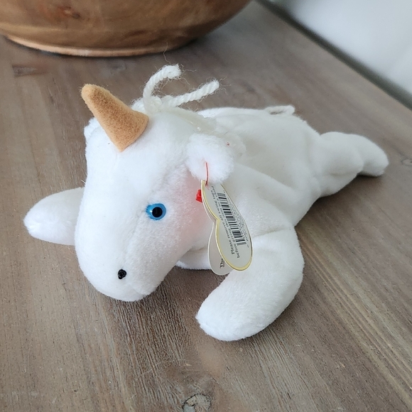 π¦ Ty Beanie Baby βMysticβ the Unicorn 1993 β Non-Iridescent Horn, Vintage - Picture 1 of 16